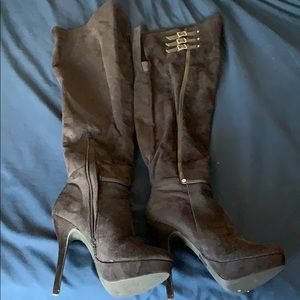 Black Thigh High Boots